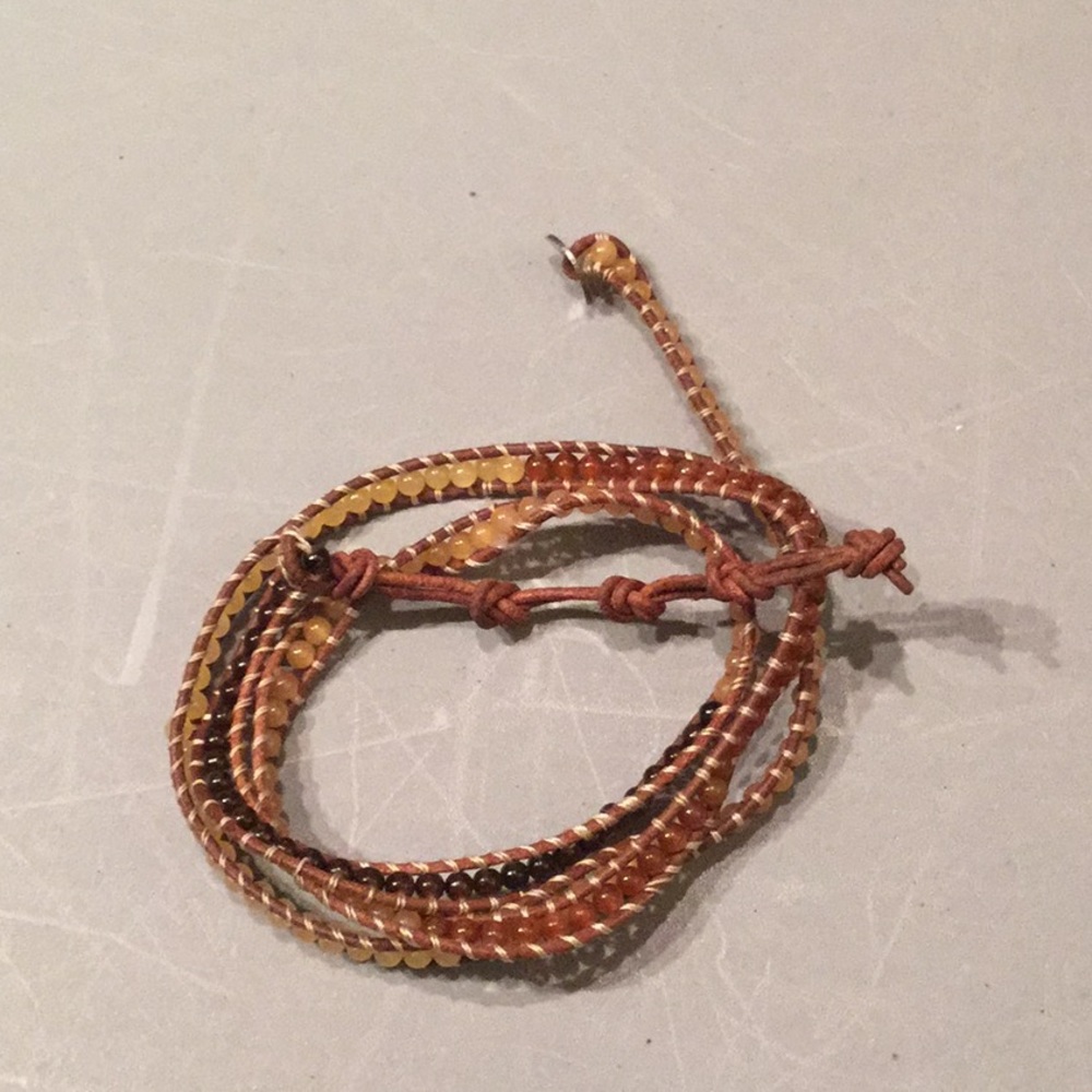 Leather wrap bracelet